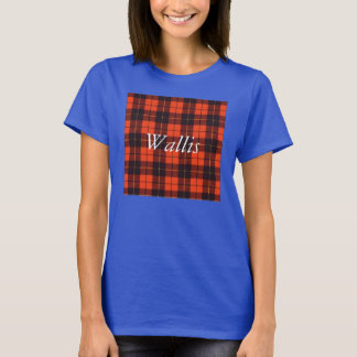 Wallis-Clan karierter schottischer Tartan T-Shirt