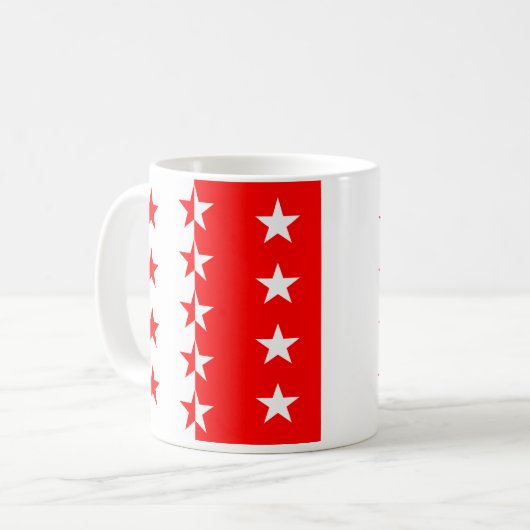 Wallis, die Schweiz Kaffeetasse (Vorderseite Links)
