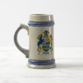 Wallis-Familienwappen Bierglas (Links)
