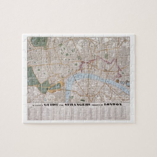 Wallis Führer für Fremde durch London, 1841 Puzzle (Horizontal)