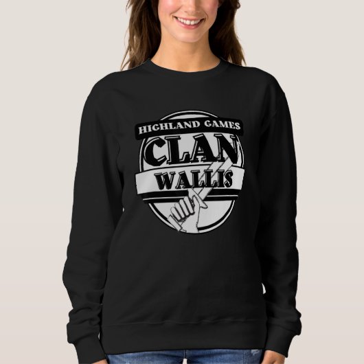 Wallis Highland Games schottischer Clan Sweatshirt (Vorderseite)