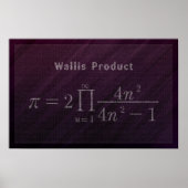 Wallis Pi Formel - Math Poster (Vorne)