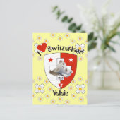 Wallis Schweiz Postkarte (Stehend Vorderseite)