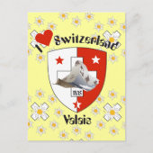 Wallis Schweiz Postkarte (Vorderseite)