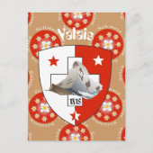 Wallis Schweiz Postkarte (Vorderseite)