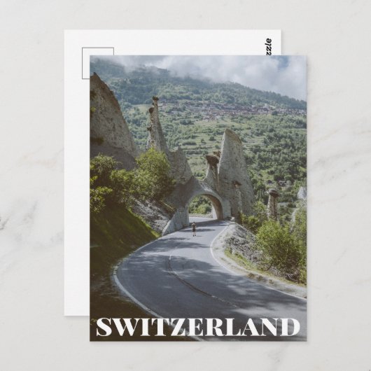 Wallis, Schweiz Postkarte (Vorne/Hinten)