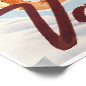 Wallis, Schweiz, Schweiz, Schweiz, Skiposter Poster (Ecke)