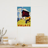 Wallis, Schweiz Vintage Poster (Küche)