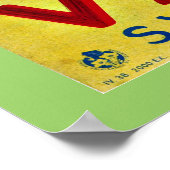 Wallis, Schweiz Vintage Poster (Ecke)