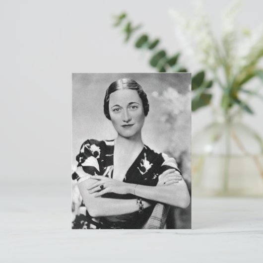 Wallis Simpson Postkarte (Stehend Vorderseite)