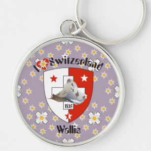 Wallis Suisse-Schweiz Schlüsselger Schlüsselanhänger