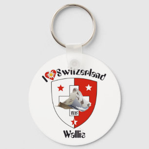 Wallis Suisse-Schweiz Schlüsselger Schlüsselanhänger