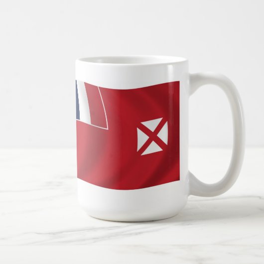 Wallis und Futuna Flagge Tasse (Rechts)