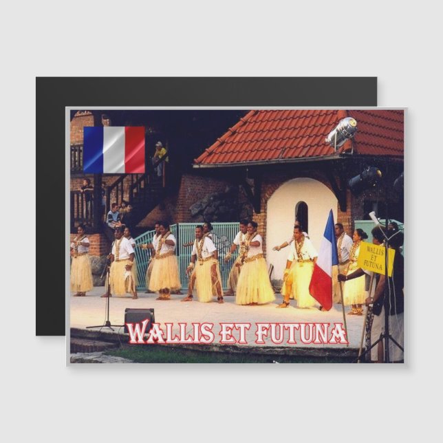 Wallis und Futuna - Folklore - Magnetkarte (Vorne/Hinten)