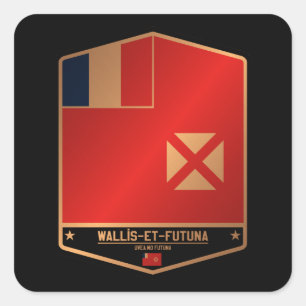 Wallis und Futuna Quadratischer Aufkleber