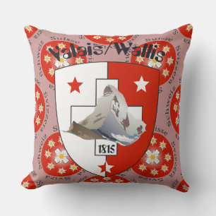 Wallis Valais Schweiz Suisse Kissen