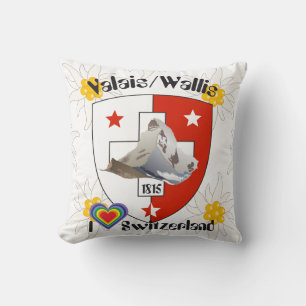 Wallis Valais Schweiz Suisse Kissen