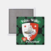 Wallis Valais Schweiz Suisse Magnete Magnet (Vorderseite/Rückseite)