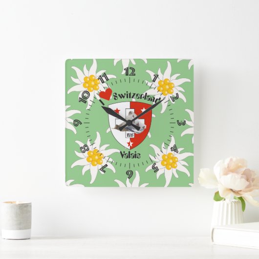 Wallis Valais Schweiz Uhr (Zuhause)