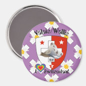 Wallis Wallis Schweiz Suisse Magnete Magnet (Vorderseite/Rückseite)