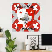 Wallis Wallis Schweiz Suisse Poster (Heimbüro)