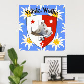 Wallis Wallis Schweiz Suisse Poster (Heimbüro)
