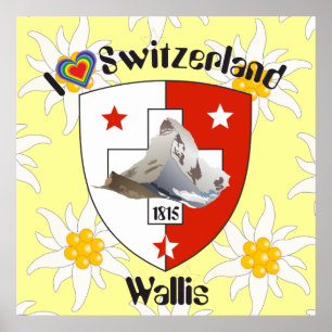 Wallis Wallis Schweiz Suisse Poster