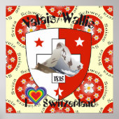 Wallis Wallis Schweiz Suisse Poster (Vorne)