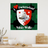 Wallis Wallis Schweiz Suisse Poster (Küche)