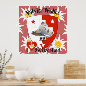 Wallis Wallis Schweiz Suisse Poster (Küche)
