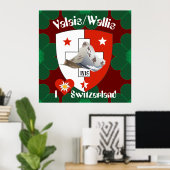 Wallis Wallis Schweiz Suisse Poster (Heimbüro)