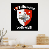 Wallis Wallis Schweiz Suisse Poster (Küche)