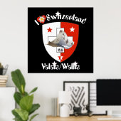 Wallis Wallis Schweiz Suisse Poster (Heimbüro)