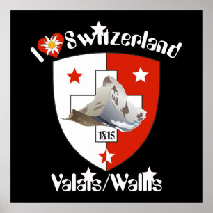Wallis Wallis Schweiz Suisse Poster