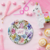 WALLISCHE BLUME UND SCHALTFLÄCHEN PAPPTELLER (Party)