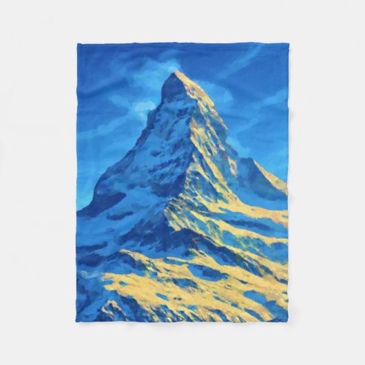 Walliser Alpen Fleecedecke (Vorderseite)