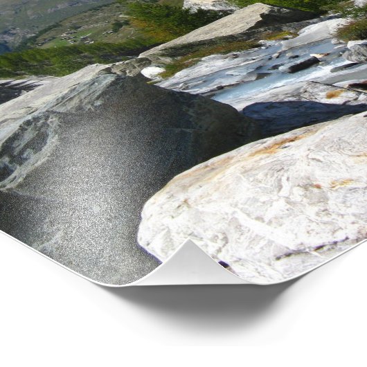 Walliser Alpen Fotodruck (Ecke)