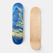Walliser Alpen Gebirge Skateboard (Vorderseite)