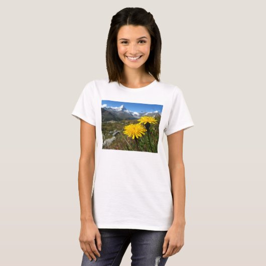 Walliser Alpen Schweiz T-Shirt (Vorne ganz)