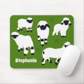 Walliser Schaf Personalisierte Bauern Mousepad (Mit Mouse)