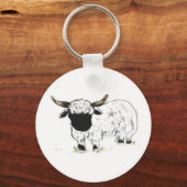 Walliser Schaf Schlüsselanhänger (Vorderseite)