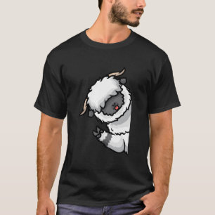 Walliser Schwarznas: Walliser Schaf auf Seite T-Shirt