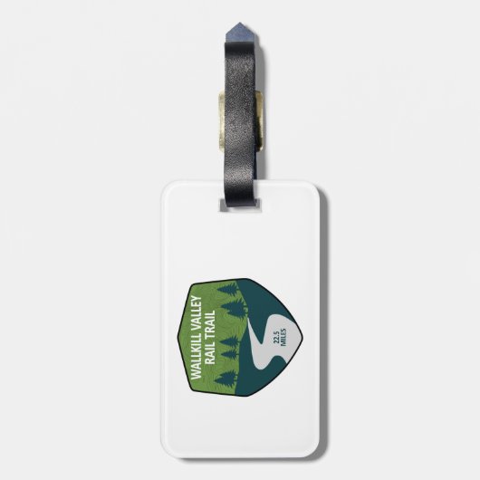 Wallkill Valley Rail Trail Gepäckanhänger (Rückseite vertikal)