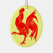 Wallonische (Belgien) Flagge - Drapea Walon Keramikornament (Rechts)