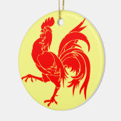 Wallonische (Belgien) Flagge - Drapea Walon Keramikornament (Links)