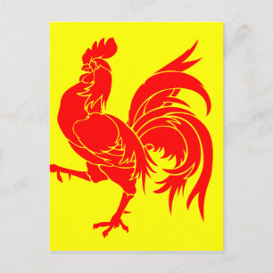 Wallonische Flagge - Drapeau de la Wallonie Postkarte