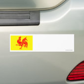 Wallonische Regions-Flagge Autoaufkleber (Auf Auto)