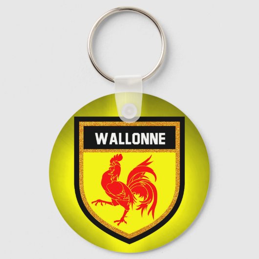 Wallonne Flag Schlüsselanhänger (Vorderseite)