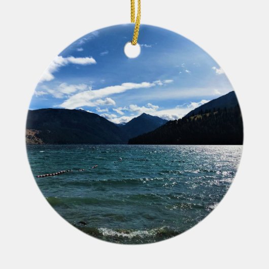 Wallowa Lake, Oregon Keramik Ornament (Vorne)