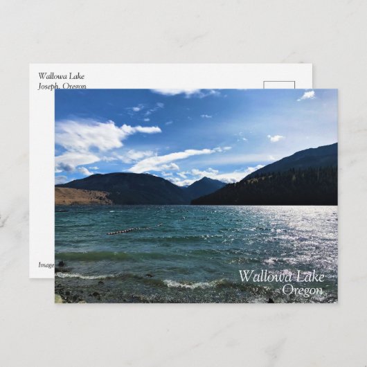 Wallowa Lake, Oregon Postkarte (Vorne/Hinten)